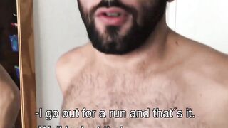 Straight dude Gonzo pleasures my horny boner and delicious balls