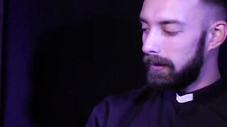 FatherXXX.com - Confession room whispers lead to lusty throat fucking