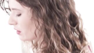 Sexy babe Candice Demellza wanders in her imagination and starts rubbing her pussy