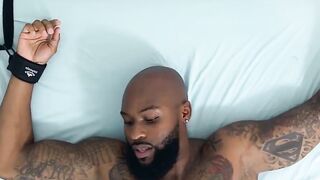 MaleFeetXXX.com - Hunky Dallas wakes up on the tickle table to a hairy guy tickling h