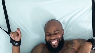 MaleFeetXXX.com - Hunky Dallas wakes up on the tickle table to a hairy guy tickling h