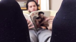 MaleFeetXXX.com - Nathaniel strips his shirt and socks, showing his gorgeous bare fee
