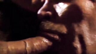 RetroDudes.com - Bearded homo sucks Dodges cock immediately after unzipping his pants
