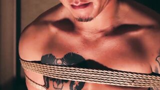 KawasakiYoshi.com - Shibari master Encho surprises Ricky with ropes and intense bonda