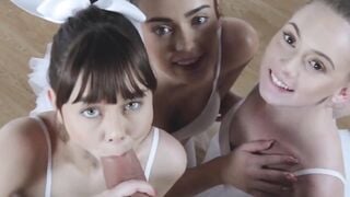 TeenGroupSex.com - Teen ballerinas stretched by big uncut dick