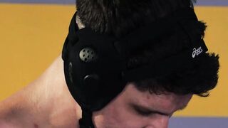 Hung wrestler Shane Cook pinned his opponent Devin Franco to mouth fuck him