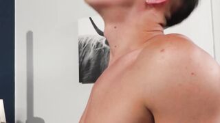 Powerful studs pumping and draining each other in threesome