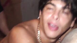 Black haired dude gets his ass slapped as he gets fucked hard