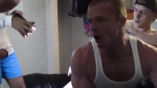 White stud gets intense pleasure from many dicks
