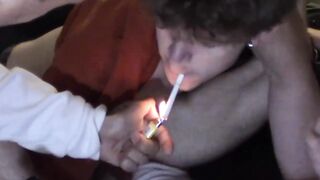 White stud gets intense pleasure from many dicks