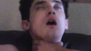 White twink moans out loud when penetrated
