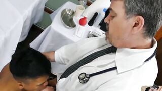 PinoyBoys.com - Whorish Asian twink Mikal gets ass drilled by doctor Daddy Mike