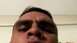 MachoIO.com - Hung Latino homo strokes his hairy dick and unloads