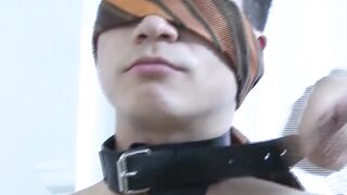DaddyBreeding.com - Raw daddy sandwich and cum in mouth for cuffed twink until he swa
