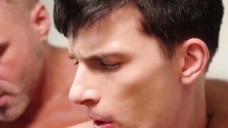 SayUncleNetwork.com - Kinky raw fuck session with pierced nipples daddy and twink boy