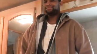 JoeSchmoeXXX.com - Black dude Dorky comes in for a wank and a blowjob