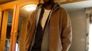 JoeSchmoeXXX.com - Black dude Dorky comes in for a wank and a blowjob