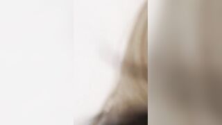 Sleepy young blonde riding ballsdeep after blowjob