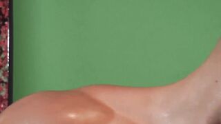 MaskXXX.com - Alluring gay stud's muscle show and solo dick stroking
