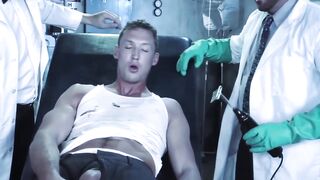Dr Hugh Hunter anal breeds and fists Scotty Taylor and Pierce Paris