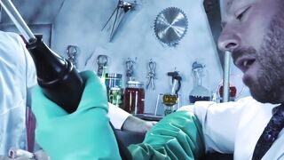Dr Hugh Hunter anal breeds and fists Scotty Taylor and Pierce Paris