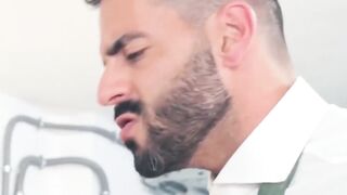 PlayingMen.com - Andy Star's rough anal fucking during an interview