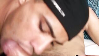 MachoIO.com - Latino dude gets blowjob from boyfriend and swallows hot cum