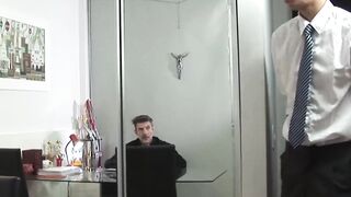 DaddyBreeding.com - Daddy minister bare fucks his loyal twink subject until he trembl