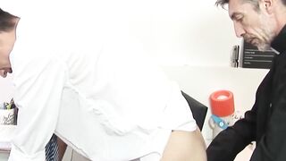 DaddyBreeding.com - Daddy minister bare fucks his loyal twink subject until he trembl