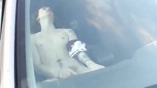 Str8Thugs.com - Horny skater dude Sean Johansen's car-bound cock stroking adventure