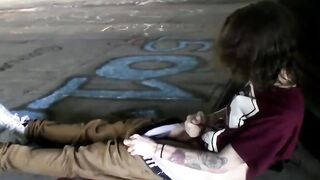 Str8Thugs.com - Horny skater dude Sean Johansen's car-bound cock stroking adventure