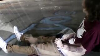 Str8Thugs.com - Horny skater dude Sean Johansen's car-bound cock stroking adventure