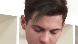 Muscular tattooed jock fucks twink bareback for our pleasure