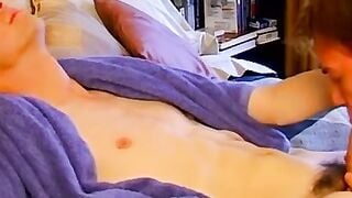Attractive young dude ass fucks his lover hard and fast