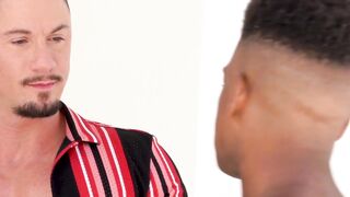 FalconsXXX.com - Muscular guy barebacks black tight ass after a sensual rimming encou