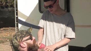 Ripped stepdaddy Myles Landon creeps into the shower where Im in and rims my ass Hoe 2