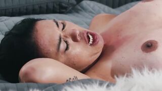 Tattooed Small Hands fingered hard busty Dana Vespoli in a hardcore fucking session