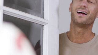 My shaved pussy is all tidy thanks to Ryan Mclanes thorough pussy licking and fingeri