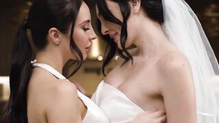 GIRLSWAY - Married Beauties Charlotte Sins & Melissa Stratton Reproduce Fantasy Wedding
