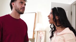 NURU STROKES - Adorable Black Ameena Green Give Her First NURU And It's VERY Sensual SPANISH SUBTITLES