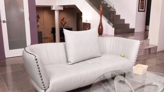 Hot milf Mckenzie Lee serves a good footjob before hopping on the hard shaft of suite