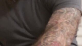 IncestGay.com - Inked stepdad knows how to satisfy his twink
