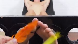 MaleFeetXXX.com - Sexy Dimitri screams and squirms helplessly in a hairy guy's tickle