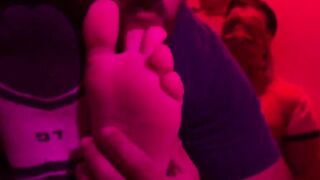 MaleFeetXXX.com - Bound Shy's feet worshiped and sucked helplessly by a straight guy'