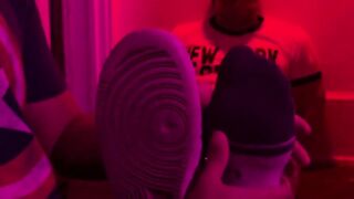 MaleFeetXXX.com - Bound Shy's feet worshiped and sucked helplessly by a straight guy'