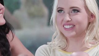 Thin Blonde Chloe Cherry Has Sexual Three-Way With Sorority Roommates Lily Love & Adria Rae