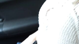 Maria Lin plays with her pussy before some sucking and fucking with Daniel in the car