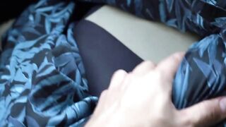 Maria Lin plays with her pussy before some sucking and fucking with Daniel in the car