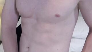 Spencer Daley powerful strokes bring him close to orgasm