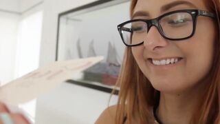 SmallGirlsInPorn.com - Lacey Channing watches porn and recreates it live on cam